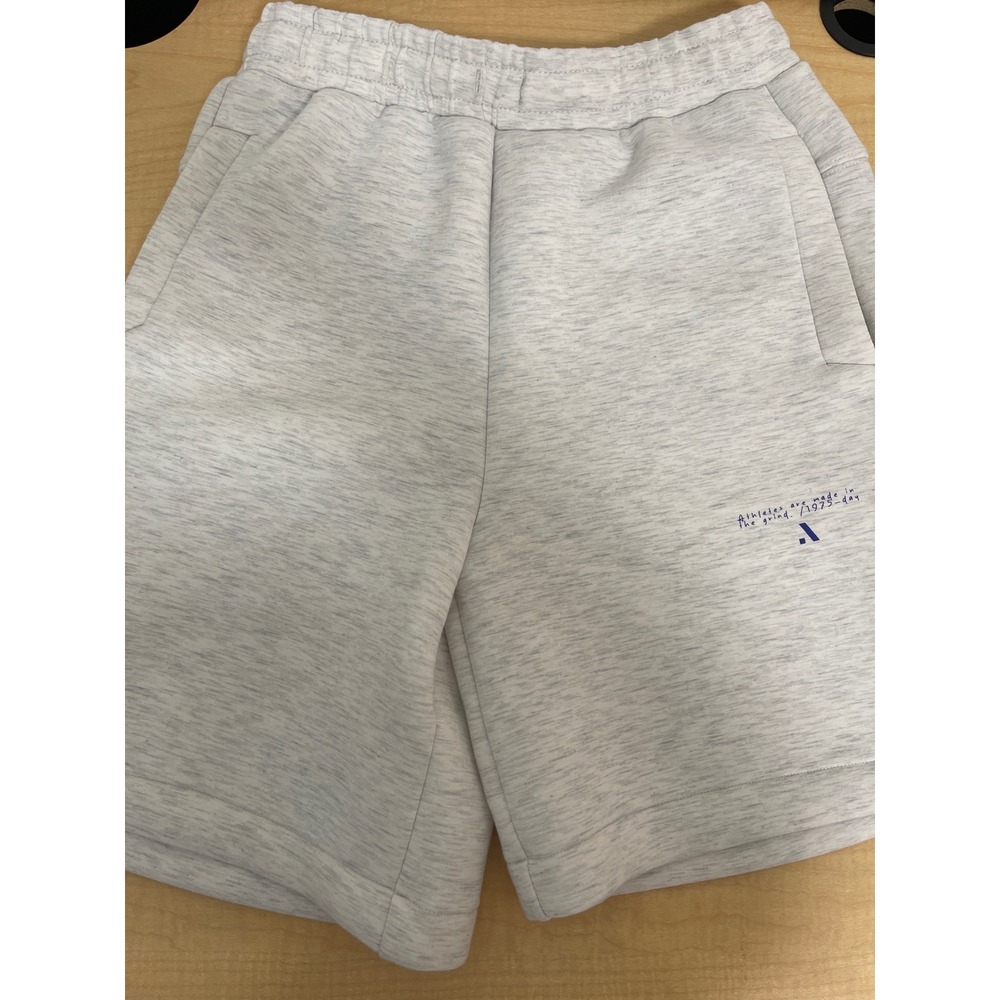 Zara Boys Grey Heathered Knit Shorts Athletes Are Made In The Grind Size 13-14Y